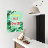 Poster vente estivale de forêt tropicale sur mesure Annon