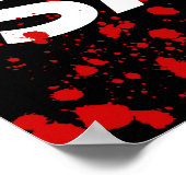 Poster Vente moderne Signe, Boutique noire et rouge Vente (Coin)