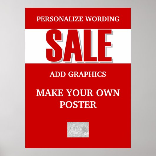 Poster Vente promotionnelle autorisation commerciale LARG (Devant)