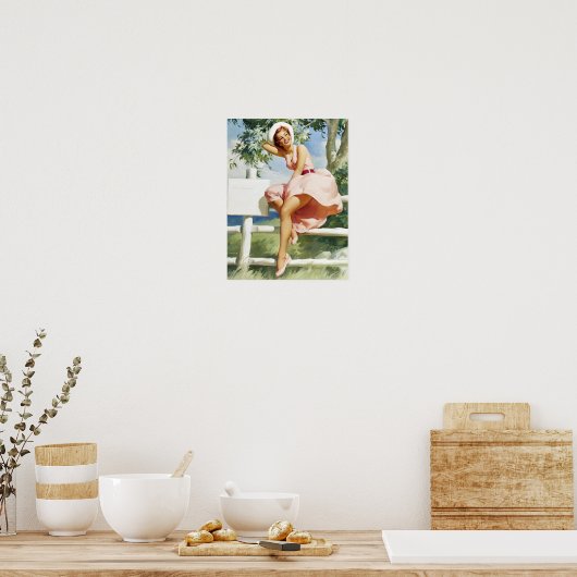 Poster Ventée sur la pointe de clôture (Cuisine)