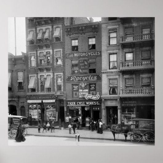 Poster Ventes de motos et de vélos, 1910 (Devant)