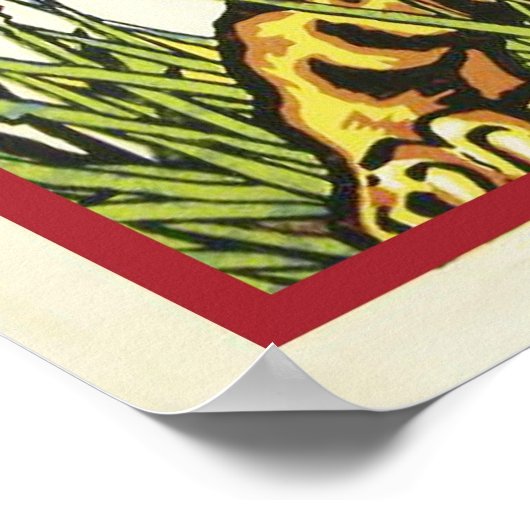 Poster Ventes et Gris 3 Cercles cirque (Coin)