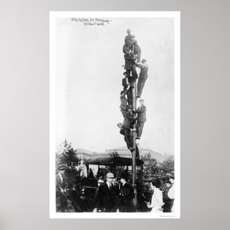 Poster Ventilateurs de cascade de pirates fous 1909