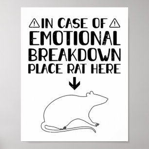 Poster Ventilation émotionnelle du taux Rats Animaux Cad