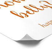 Poster Ventre simple Mommys | Automne Orange Jeu de devin (Coin)