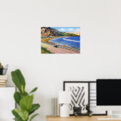 Poster Ventura California Oil Wells Off Shore (Bureau à domicile)