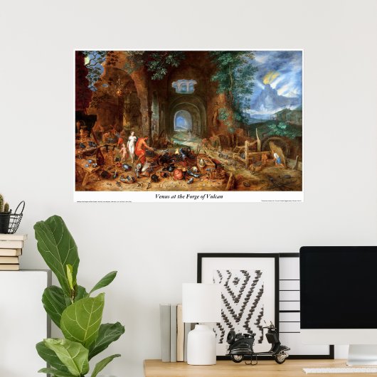 Poster Vénus à la Forge du Vulcan (Bureau à domicile)