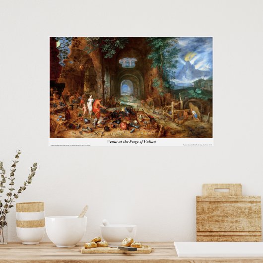 Poster Vénus à la Forge du Vulcan (Cuisine)