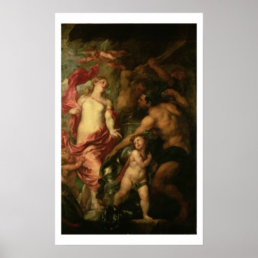 Poster Vénus asking Vulcan for the Armour of Aeneas (oil (Devant)