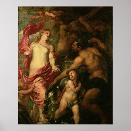 Poster Vénus asking Vulcan for the Armour of Aeneas (oil (Devant)