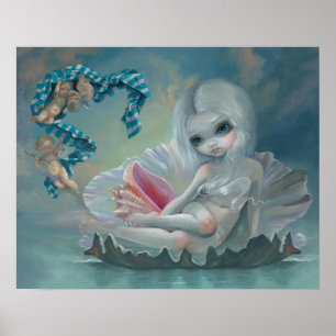 Poster Vénus avec Cherubs ART IMPRIMER l'art des sourcils