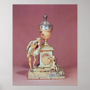 Poster Venus clock-case, marble and ormolu