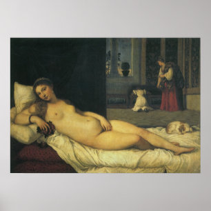 Poster Vénus d'Urbino par Titien, Art Renaissance