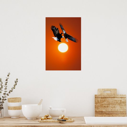 Poster Vénus en transit avec des aigles (Cuisine)