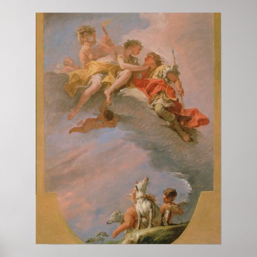 Poster Vénus et Adonis (huile sur toile) (Devant)