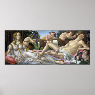 Poster Vénus et Mars par Sandro Botticelli