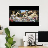 Poster Vénus et Mars, Sandro Botticelli (Bureau à domicile)