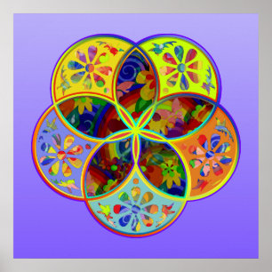 Poster Vénus Fleur d'amour fineART Flower Power