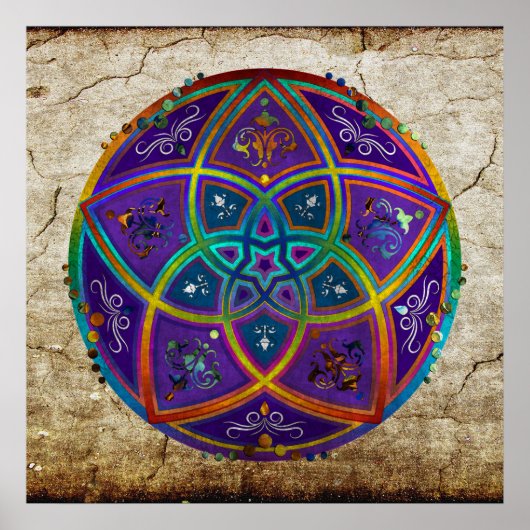 Poster Vénus Fleur d'amour fineART Oriental Antique lila (Devant)