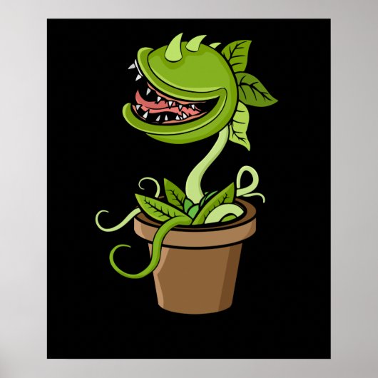 Poster Vénus Fly Trap Plant Venin Men Carnivorous Plants (Devant)