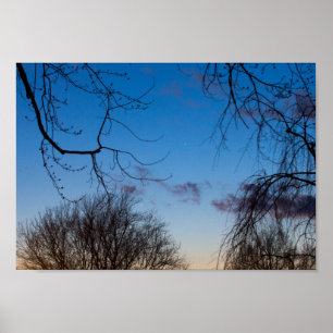 Poster Vénus & Mercure au coucher du soleil, Ohio