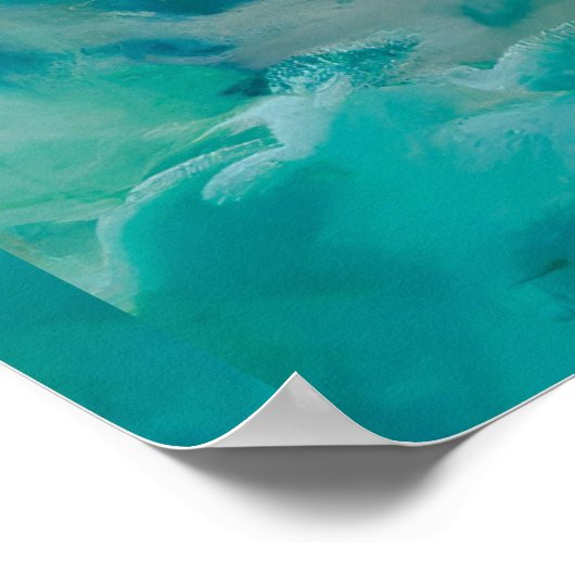 Poster Vénus sur les vagues par François Boucher (Coin)