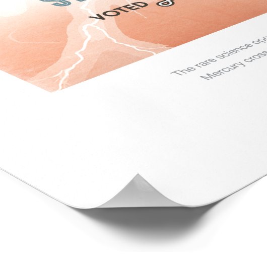 Poster Venus - Tourisme spatial (Coin)