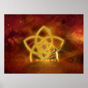 Poster VENUSBLUME aufsteigend