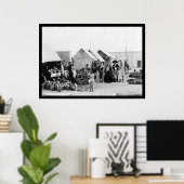 Poster Veracruz, Mexique Marché de la poterie 1903 (Bureau à domicile)