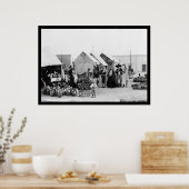 Poster Veracruz, Mexique Marché de la poterie 1903 (Cuisine)