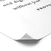 Poster Verbes de la Bible 31:25 (Coin)