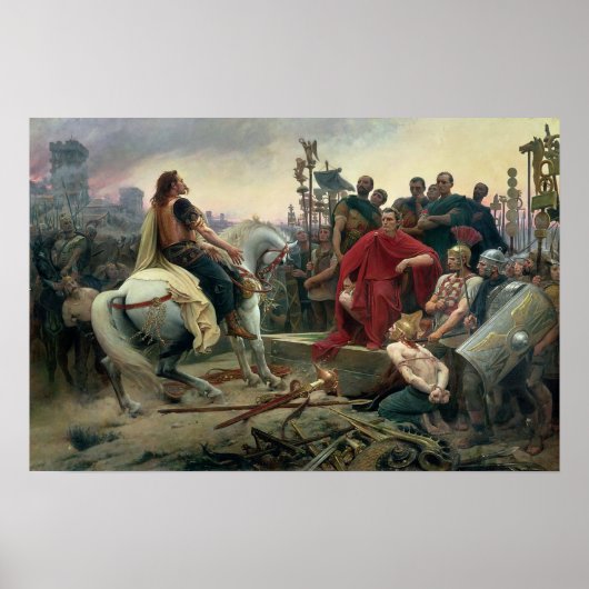 Poster Vercingetorix jette ses bras (Devant)