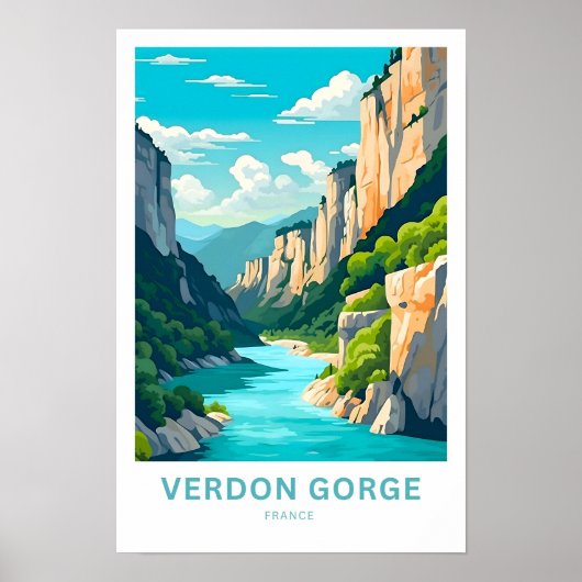 Poster Verdon Gorge France Imprimer (Devant)