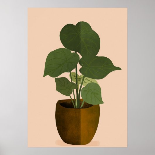 Poster Verdure 2 Dessins Boho Simples Boho Chic Aestheti (Devant)