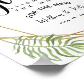 Poster verdure cristalline feuillage laisser l'amour mari (Coin)