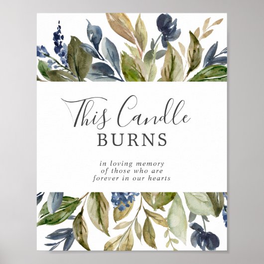 Poster Verdure d'automne Ce Bougeoir Mémorial (Devant)