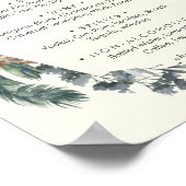 Poster Verdure d'hiver | Panneau de menu de boissons de m (Coin)