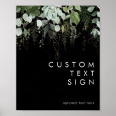 Poster Verdure et Or | Cartes noires et cadeaux personnal (Devant)