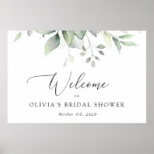 Poster Verdure, Feuilles d'eucalyptus, Boho, Accueil de m (Devant)