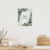 Poster Verdure Floral Eucalyptus Feuilles Élégant (Cuisine)