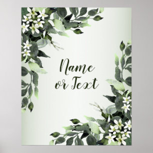 Poster Verdure Floral Eucalyptus Feuilles Élégant