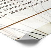 Poster Verdure humide Botanique Moderne Siège Botanique (Coin)