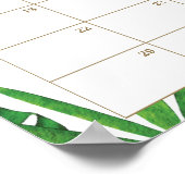 Poster Verdure Jungle Animaux Guess Baby's date d'échéanc (Coin)