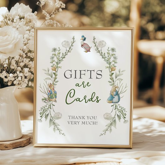 Poster Verdure Peter Rabbit Cadeaux et cartes Fleurs sauv