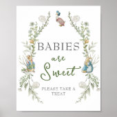 Poster Verdure Peter Rabbit Fleur sauvage Les bébés sont  (Devant)