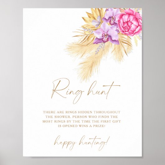 Poster Verdure séchée - Chasse aux anneaux jeu de douche  (Devant)