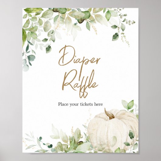 Poster Verdure Un Petit Raffle Citrouille De Déchets (Devant)