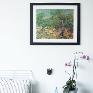 Poster Verger d'oliviers de Vincent van Gogh, art vintage