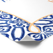 Poster Verger d'oranges de Floride Carreaux bleus Salle d (Coin)