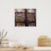 Poster Verger en fleurs, Arles par Vincent van Gogh (Cuisine)